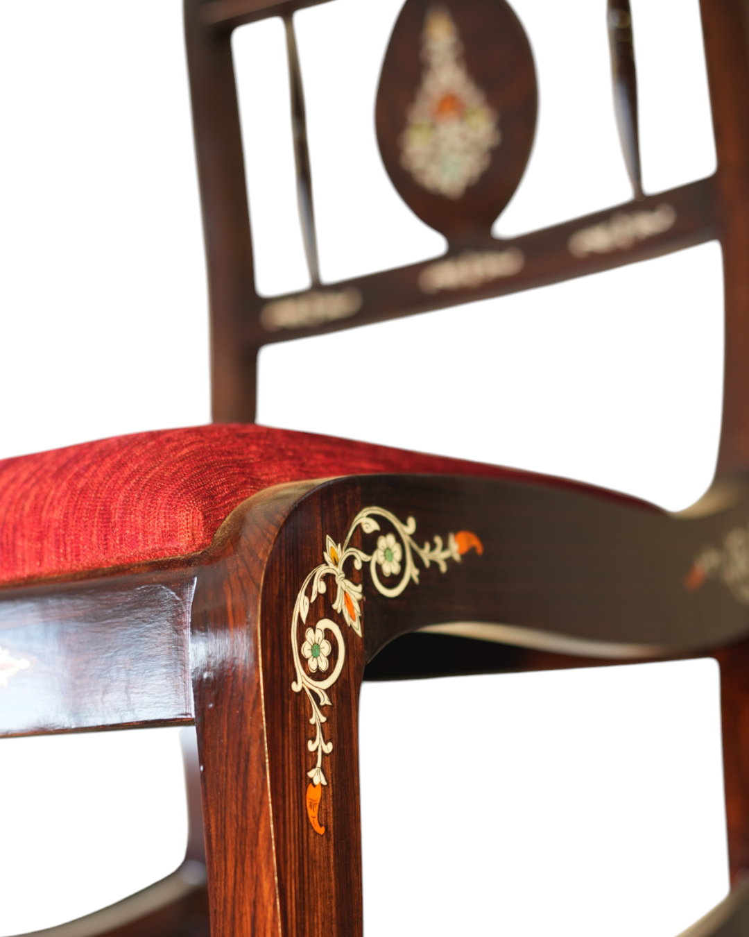 Rose Wood Inlay Dining Table