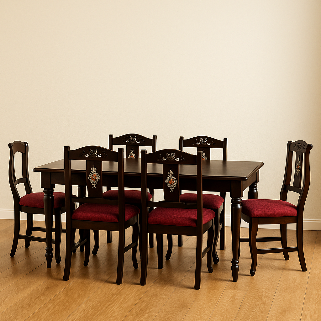 Rose Wood Inlay Dining Table